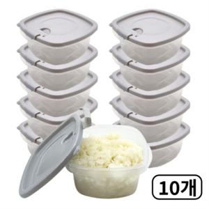 산컴키친 국산 전자레인지 촉촉한 냉동밥 보관용기 350ml