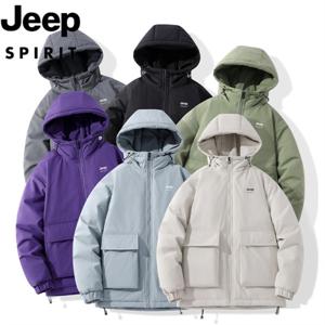 지프 JEEP SPIRIT 겨울  남녀공용 다운 점퍼 보온 방풍 방수 패딩 패딩 점퍼