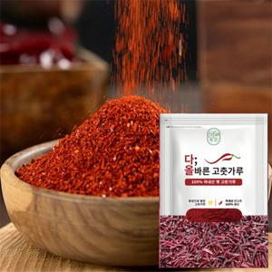 다올바른 국내산 햇 고춧가루 보통매운맛 청정지역 해남 양념 김장 요리용 25년 100% 국산 햇 고춧가루