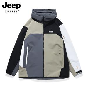 JEEP 남성 봄과 가을 새로운 트렌디 방풍 산악 재킷