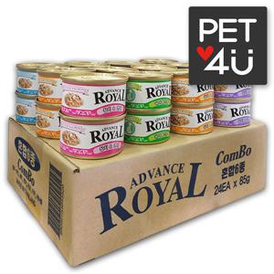 어드밴스 로얄캔 콤보 85g x 24개입 고양이캔 습식 간식 통조림 사료
