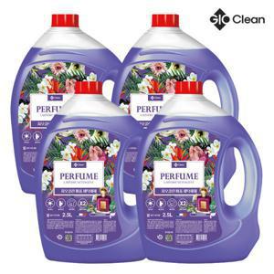 퍼퓸 액체 세탁세제 2.5L 4개 라벤더향 탄산소다 의류 빨래 향기 드럼세탁기 대용량 실내건조 파워세탁