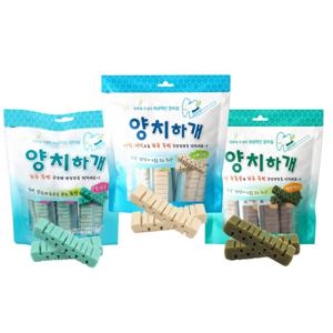 양치하개 강아지덴탈껌 24개+24개 스케일링/덴탈케어 치석제거 강아지껌 애견껌 강아지간식