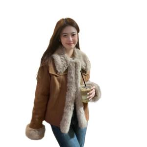 2025 여성 봄 브라운 숏자켓 야상 감령 빈티지 신상 자켓 얇은/도톰한여성자켓여성옷의류