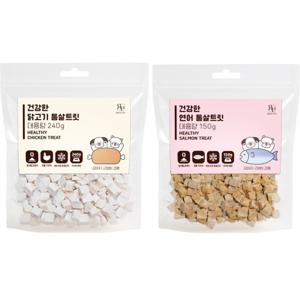 로얄펫 원물 그대로 건강한 고양이동결건조 간식 240g 대용량고양이간식 치킨/연어통살