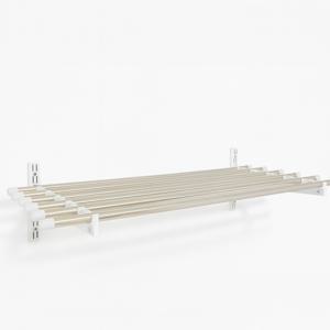 아텍스 다용도 벽선반 베란다 봉스테인레스 43cm 1단 봉길이70cm 국내제작