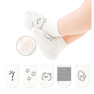 신생아 아기 미끄럼방지 양말 5족세트(G509)