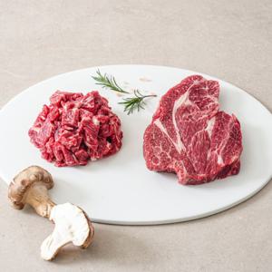1+한우 목심 국거리 300g