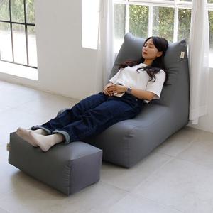 폴랑 실리콘 체어 방수 빈백 소파 1인용 쿠션 카페 독서의자 원룸 자취방 거실 인조가죽 쇼파 100% 국내제조