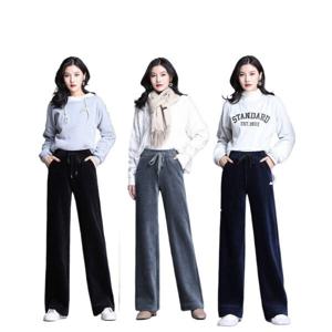 1+1여성 겨울 패션 따뜻한 기모바지 캐주얼 슬림핏 골덴 조거팬츠