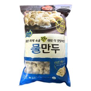 굿프랜즈 물만두  2.7kgx2개무배/냉동 대용량 식자재 급식 국산 돼지고기 라면 떡국 만두국 분식 간식 반찬
