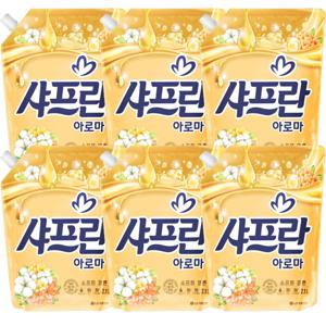 기분좋은향기 샤프란 섬유유연제 소프트코튼 2.1L 6개