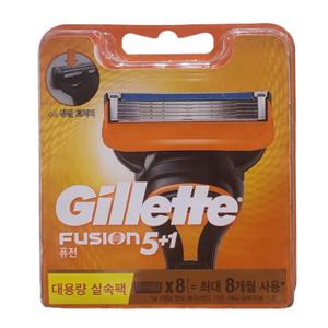 질레트 퓨전 매뉴얼 면도날 8입 /독일산 정품 무료