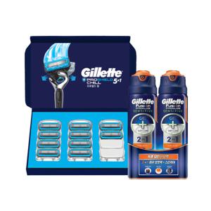 질레트 프로쉴드 칠 면도날 10입 + 젤 2개