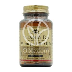 비타민 D3 콜레칼시페롤 1000 IU 180 타블렛 Solgar