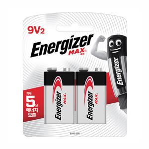 에너자이저 알카라인 건전지 맥스 9V 2입 (2알)