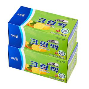뽑아쓰는 크린백 25cmX35cm 300매 2개 위생백 팩 비닐