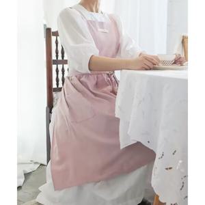 원피스앞치마 린넨 공방 네일샵어린이집 프릴 앞치마