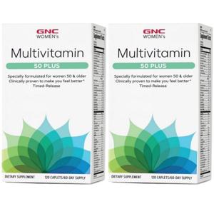 GNC 지엔씨 우먼스 멀티비타민 50플러스 120정 2개