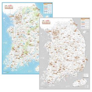 전국 사찰지도 (템플스테이) 코팅 (59.4x84.1cm)