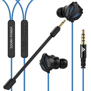 사운드판다 배그 게이밍 이어폰 SPE-G9 Light 블루