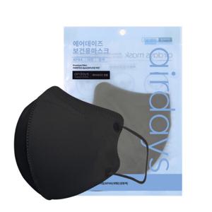 에어데이즈 KF94 마스크 새부리형 대형 블랙 10매