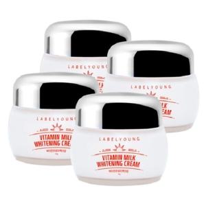 즉각미백+기미완화+피부결케어 쇼킹비타민우유미백크림 3+1