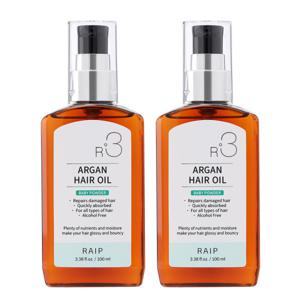 R3 아르간오일 헤어에센스 베이비파우더 100ml 2개