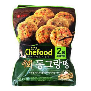 롯데 쉐푸드 직화 동그랑땡 405gx2개/냉동