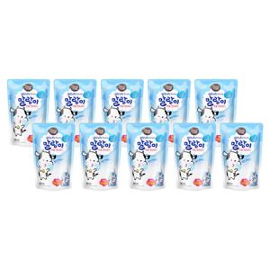 말랑이 버블 핸드워시 화이트 우유향 리필 250ml 10개