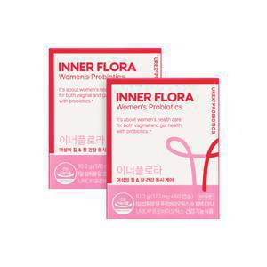 이너플로라 질건강유산균 프로바이오틱스 / 리뉴얼 상품 / 60캡슐 x 2박스 질유산균