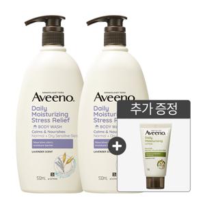 아비노 데일리 스트레스 릴리프 바디 워시 532mL 2개 +데일리 모이스춰 로션 30ml 2개 증정