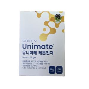 유니시티 유니마테 레몬진저(6.3gx30입) 189g - 바른생활 마테 레몬진저
