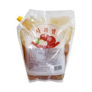부국 사과잼 3KG (파우치) 와플쨈 대용량 카페시럽