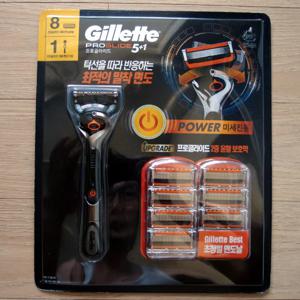 질레트 프로글라이드파워 진동면도기+파워면도날 8개