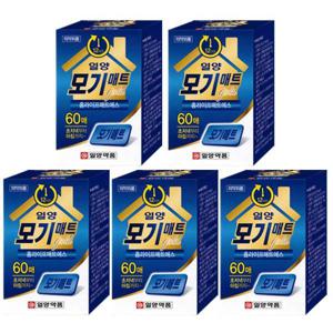 일양약품 일양 모기매트 60매X5개 모기매트리필 전자모기향 홈매트 모기약