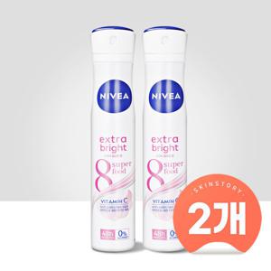 데오드란트 스프레이 엑스트라 브라이트 200ml (2개)