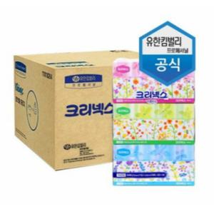 크리넥스 각티슈 디럭스 콤비 250매 3개입 x6팩(1박스)