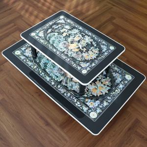 전통 봉황자개상 접이식 밥상 대형 1300x800cm 다과상 8size 원형상 750R 사각상  기본상품 600x450