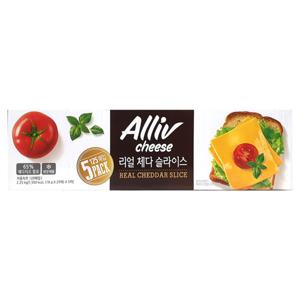 동원 얼라이브 리얼체다 슬라이스 치즈 25매 x 5팩