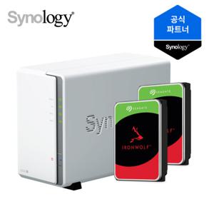 시놀로지 DS223J 2베이 하드포함 씨게이트 울프 8TB (4TBx2)정품 초기설치지원