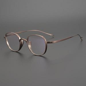 남성안경테/해외사각 안경테 금테 은테 일본 수제 베타 티타늄 가벼운 알없는 패션 수입 안경