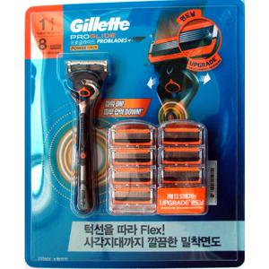 질레트 프로 글라이드파워면도날 8입+ 파워 전동면도기