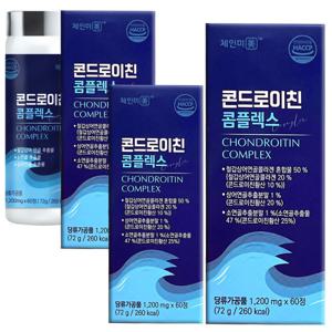 철갑상어 콘드로이친 1200mg 6개월분 소연골 상어연골 콘도로이친 콤플렉스