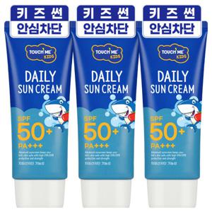 터치미 키즈 어린이 저자극 썬크림 60ml 3개  아기 선크림