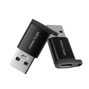 1+1+1 만타이거 C타입 to USB3.0 변환 OTG 젠더 고속충전 블랙 넉넉한 3개 구성으로 간편하게 변환