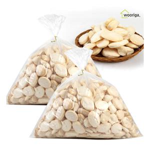 우리가스토리 대용량 쌀떡국 튀밥 750g+750g 뻥튀기 대용량과자 옛날과자 떡뻥 쌀떡