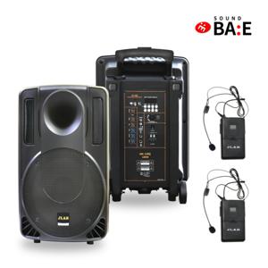 이동식 버스킹 행사용 포터블 앰프 8인치 160W 색소폰 선거용 무선 헤드 마이크 2개 강의용 MK-130Q A/S보장