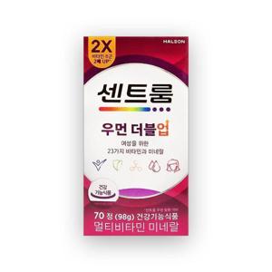 센트룸 멀티비타민 미네랄 포 우먼 1418mg 70정(99.3g) 더블업으로 출고됩니다