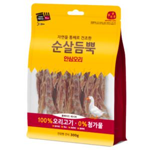 건강한 간식 순살듬뿍 안심오리 300g 1개